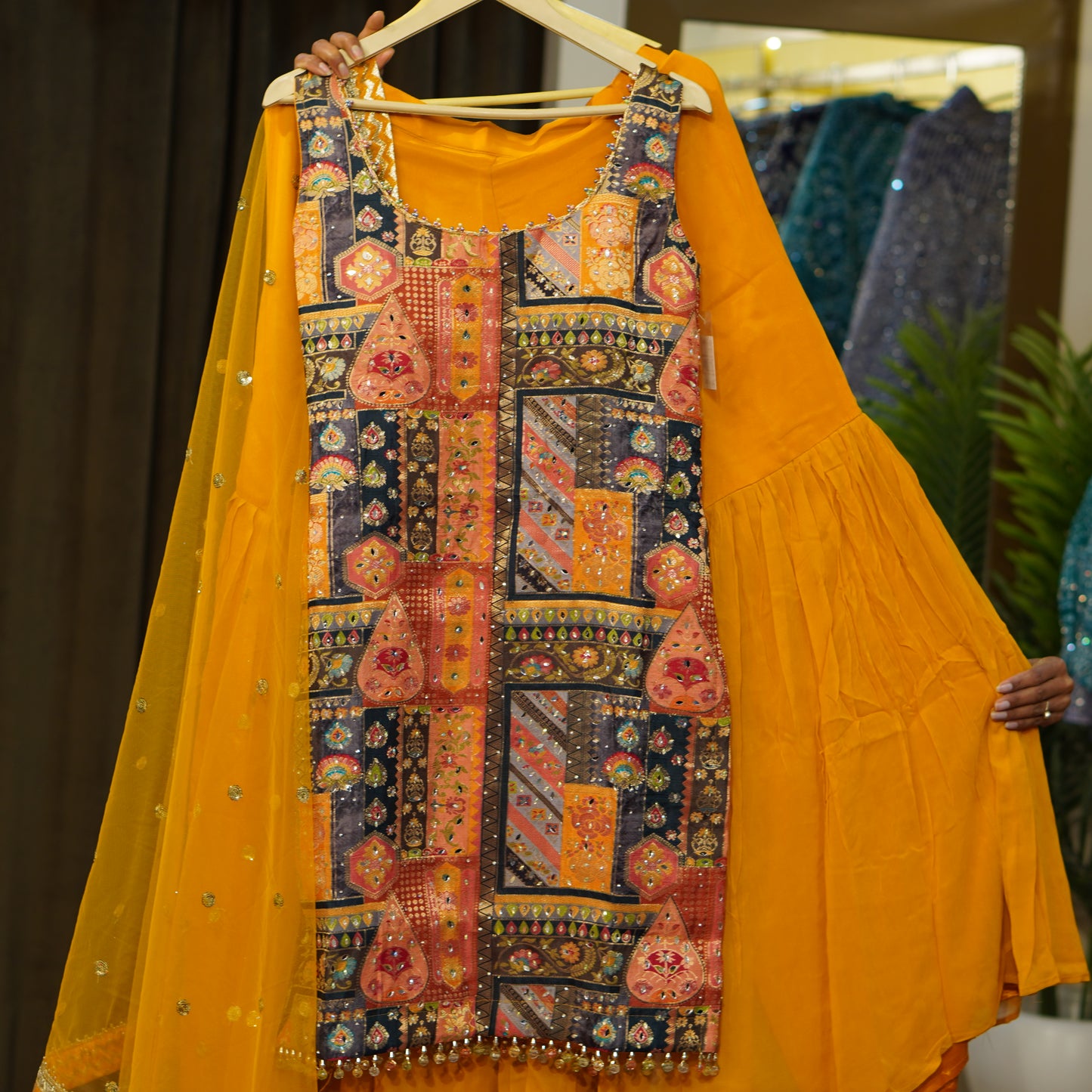 010-JAQUARD ST-MUSTARD+MULTI