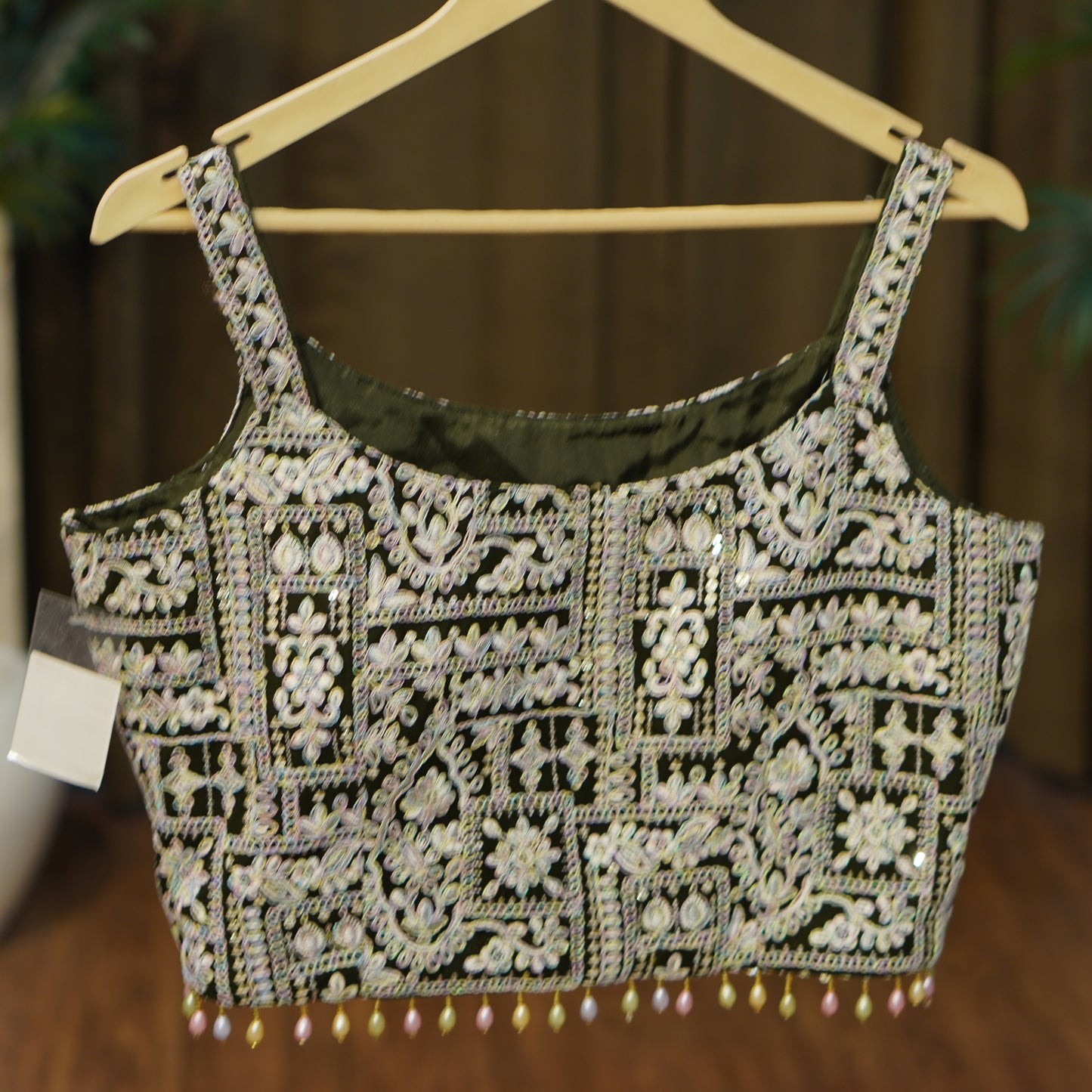 010-PURRE P.CHOLI-DARK GREEN