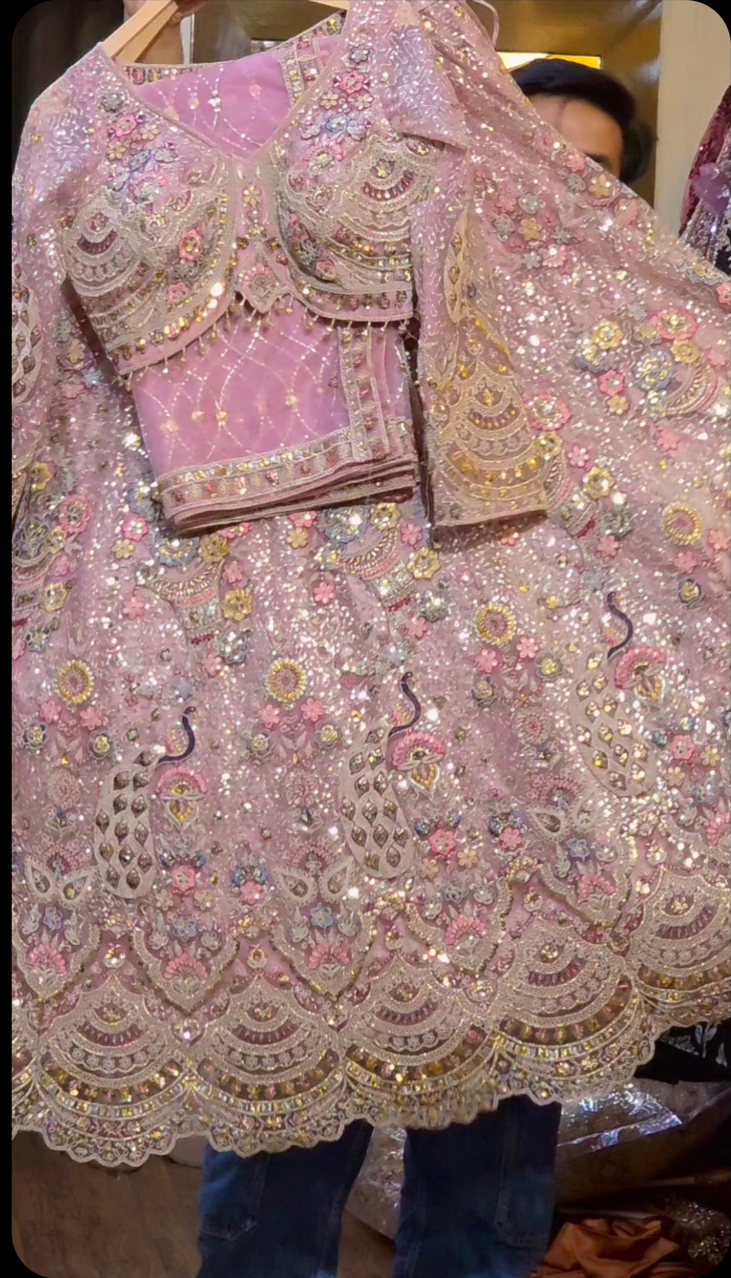 Viral peacock lehenga